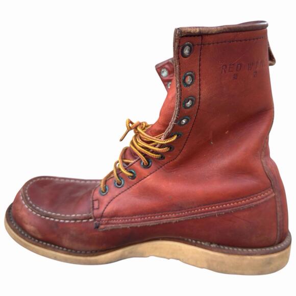 VTG 90’s Red Wing Moc Toe 877 Irish Setter Boots Distressed Patina #0430 Size 13